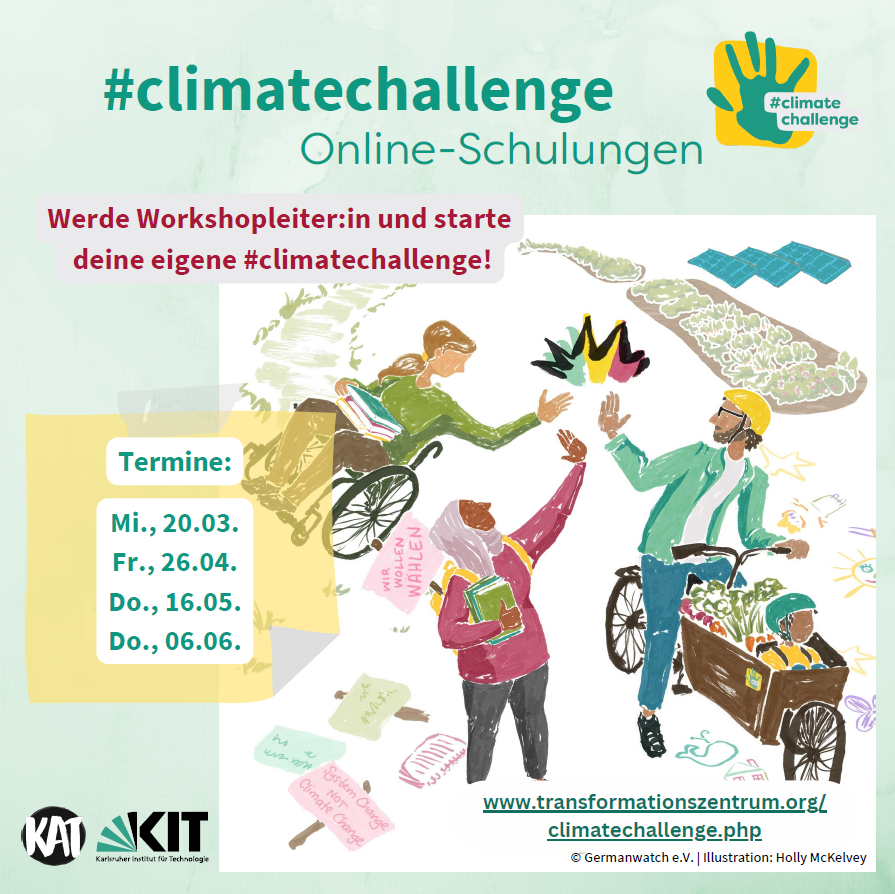 Online-Schulungen für das Workshop-Format #climatechallenge